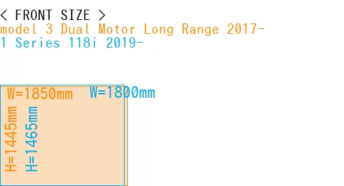 #model 3 Dual Motor Long Range 2017- + 1 Series 118i 2019-